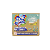 ACE GENTILE GREEN PROFUMATA MONODOSI IGIENIZZA E SMACCHIA I COLORATI MAXI TABS 18 PEZZI