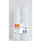 BIBO 100 BICCHIERI IN PLASTICA BIANCHI 200 CC 