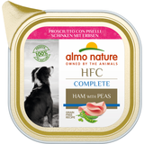 ALMO NATURE COMPLETE HFC CANE VASCHETTA PROSCIUTTO CON PISELLI 85 GRAMMI