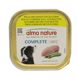 ALMO NATURE COMPLETE HFC CANE VASCHETTA POLLO FREE RANGE CON ZUCCHINE 85 GRAMMI