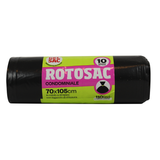 GEL SAC SACCHI RIFIUTI NERI CONDOMINIO 70x105 IN ROTOLO 10 PZ