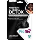 PIUME MASCHERA VISO HYDROGEL DETOX IN TNT CARBONE VEGETALE, ALOE E CAMOMILLA 