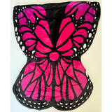 KANGURU PLAID KIDS FARFALLA 80x90cm ULTRASOFFICE FLANELLA 100% POLIESTERE