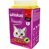 WHISKAS PRANZETTI 1+ CARNI MISTE BUSTA 6x50gr MANZO, AGNELLO IN SALSA