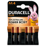DURACELL PLUS 100 AA4 MN1500 BATTERIA STILO 1,5V ALKALINE BLISTER 4 PZ. 