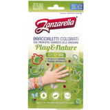 ZANZARELLA 25 BRACCIALETTI COLORATI PLANY & NATUREPURO SILICONE SENZA INSETTICIDA ATTIVO 12 ORE PER ADULTI E BAMBINI