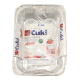 CUKI VASCHETTA ALLUMINIO CON COPERCHIO (R99L) 6 PORZIONI - 2 PEZZI - LT 1,8  CUKI VASCHETTA ALLUMINIO CON COPERCHIO (R99L) 6 PORZIONI - 2 PEZZI - LT 1,8