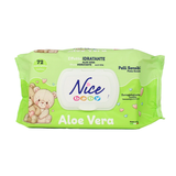 NICE  SALVIETTE BABY DA 72 PZ. ALL'ALOE VERA CON COPERCHIO NICE  SALVIETTE BABY DA 72 PZ. ALL'ALOE VERA CON COPERCHIO