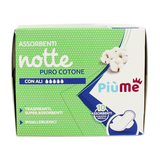 PIUME ASSORBENTI NOTTE CON ALI PURO COTONE 10 PEZZI