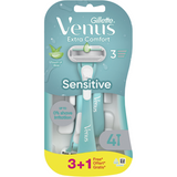 GILLETTE VENUS SENSITIVE RASOIO USA & GETTA  3+1 PEZZI 
