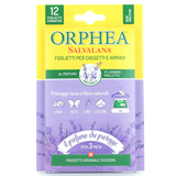 ORPHEA SALVALANA ANTI TARME 12 FOGLIETTI EMANATORI CASSETTI E ARMADI AL PROFUMO DI LAVANDA MAILLETTE