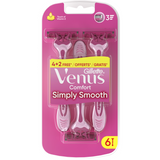 GILLETTE VENUS SIMPLY3  RASOIO USA & GETTA 4+2 PZ