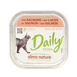 ALMO NATURE DAILY GATTO VASCHETTA 100 GRAMMI CON SALMONE  