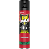 RAID MAX INSETTICIDA SPRAY SCARAFAGGI e FORMICHE 3in1 AZIONE ULTRA RAPIDA CON AROMA DI OLIO D'EUCALIPTO 400 ML