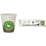 BIBO NATURAL 50 BICCHIERI BEVANDE CALDE IN CARTA BIO 160/170 ML COMPOSTABILE 