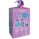 NATURAVERDE COFANETTO SIRENE:  BAGNOSCHIUMA 300 ML + SHAMPOO & BALSAMO 300 ML + SET MOLLETTINE CAPELLI