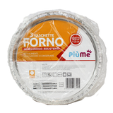 PIUME CONTENITORE IN ALLUMINIO PIZZA 3 PEZZI 