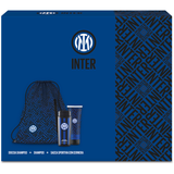 INTER COFANETTO: DOCCIASHAMPOO 250 ML + SHAMPOO TUBO 200 ML + SACCA SPORTIVA CON CERNIERA