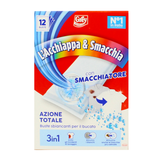 L'ACCHIAPPA & SMACCHIA CON SMACCHIATORE 3in1 SBIANCANTE 12 BUSTE