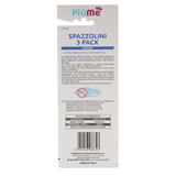 PIUME SPAZZOLINO DA DENTI MEDIO 3 PEZZI