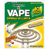 VAPE SPIRALI DI CARTA CITRONELLA 10 PEZZI