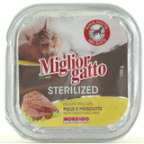 MIGLIOR GATTO STERILIZED POLLO e PROSCIUTTO VASCHETTA 100 GRAMMI