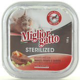 MIGLIOR GATTO STERILIZED MANZO, FEGATO e CAROTE VASCHETTA 100 GRAMMI