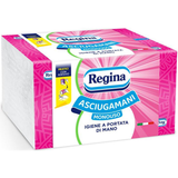 REGINA ASCIUGAMANI DI CARTA MONOUSO 100 PZ PACCO CON ADESIVO
