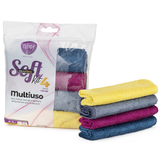 CLENDY HOME&CARE PANNO SOFT MICROFIBRA MULTIUSO 20x30 CM. 4 PEZZI