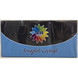 TESS TOVAGLIOLI COCKTAIL 25x25 2 VELI OVATTA DI CELLULOSA COLORE NERO 100 PEZZI