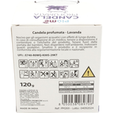 PIUME CANDELA PROFUMATA PROFUMAZIONE AMBIENTE LAVANDA 120 GRAMMI