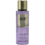 AQC FRAGRANCES BODY MIST GLOW TOUCH WHIT SHIMMER PURPLE 250 ML 