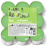 LUMELLE TEALIGHT PROFUMATE LIME E BASILICO 18 PEZZI