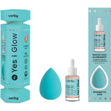 EVERBY YES GLOW COFANETTO: GOCCE VISO ILLUMINANTI 14 ML + SPUGNA BEAUTY MAKE-UP 