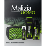 MALIZIA UOMO PROUMO D'INTESA COFANETTO - POCHETTE + EDT DEODORANT VETYVER 175 ML + DOCCIASHAMPOO GEL VETYVER 250 ML + SCHIUMA DA BARBA VETYVER 50 ML 