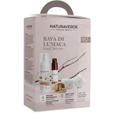 NATURAVERDE COFANETTO BAVA DI LUMACA: MOUSSE DETERGENTE 150 ML + SIERO VISO RIGENERANTE INTENSIVO 60 ML + SET POLSINI SKINCARE 