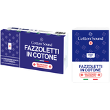 COTTON SOUND FAZZOLETTI IN COTONE CON ARGENTO 6 PACCHI DA 8 FAZZOLETTI