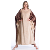 KANGURU MOMONGA BROWNIE COPERTA INDOSSABILE A DOPPIA FACCIA 120x120 CM FLANELLA ULTRAMORBIDA 100% POLIESTERE