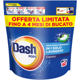 DASH DETERSIVO PODS BUCATO LAVATRICE 60 PODS ECODOSI COLORE