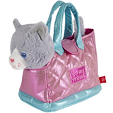 PERLETTI BORSETTA CON PELUCHE GATTO