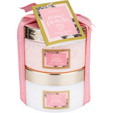 TRI COASTAL BODY CARE SET SCRUB + BUTTER ROSE PETALS 250 ML CIASCUNO