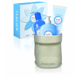 PERLIER COFANETTO IRIS -  BAGNO 500 ML + CREMA CORPO TUBO 250 ML + SAPONE LIQUIDO 300 ML + VASETTO