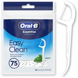 ORAL B ESSENTIAL FLOSS PICKS EASY CLEAN FILO INTERDENTALE MONOUSO BUSTA 75 PEZZI MENTA