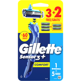 GILLETTE SENSOR 3+ COMFORT RASOIO + 5 RICARICHE