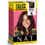 NAT COLOR CREAM FORMULA VEGETALE KIT COLORE CASTANO 4