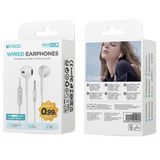 UNICO AURICOLARI CON FILO SEMI-IN-EAR JACK 3.5 MM BIANCO