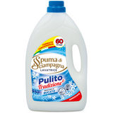 SPUMA DI SCIAMPAGNA DETERSIVO LIQUIDO BUCATO LAVATRICE IGIENIZZANTE PROFUMO DI BUCATO 60 LAVAGGI 3000 ML