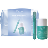 ASTRA COFANETTO POCHETTE CLEAR SKIN WISHLIST "SOLUZIONE ESFOLIANTE
 TRATTAMENTO LOCALIZZATO ANTI-IMPERFEZIONI"
