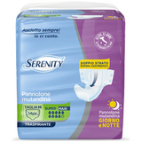 SERENITY PANNOLONE MUTANDINA GIORNO NOTTE TRASPIRANTE TAGLIA M SUPER MAXI 14 PEZZI DISPOSITIVO MEDICO CE DI CLASSE 1