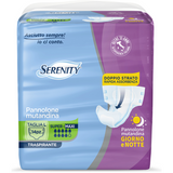 SERENITY PANNOLONE MUTANDINA GIORNO NOTTE TRASPIRANTE TAGLIA L SUPER MAXI 14 PEZZI DISPOSITIVO MEDICO CE DI CLASSE 1